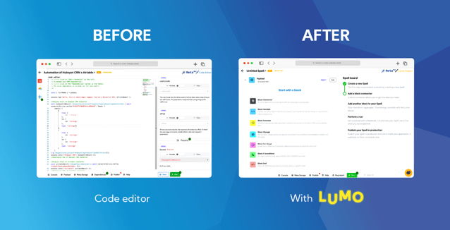 article lumo before after